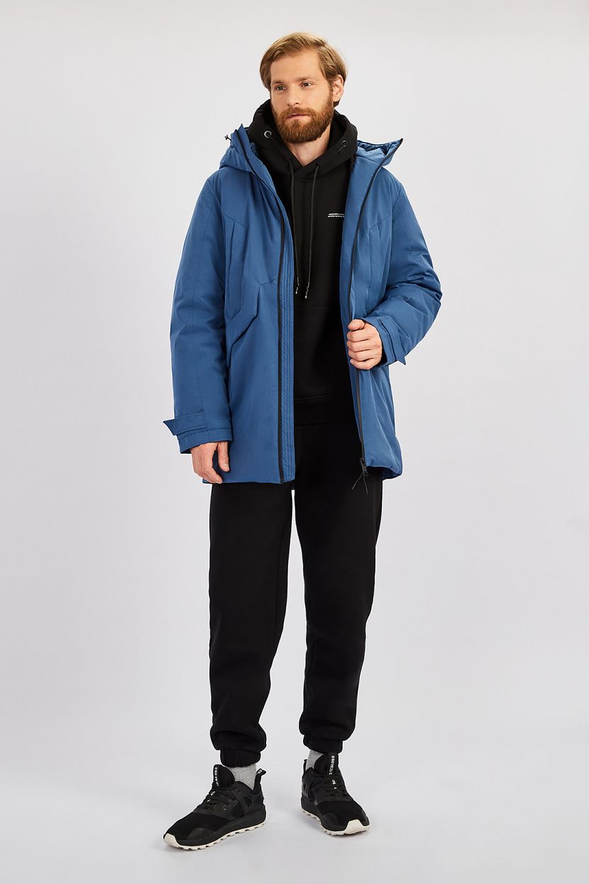 Куртка (Эко пух) (арт. baon B5422504), размер L, цвет синий Куртка (Эко пух) (арт. baon B5422504) - фото 4