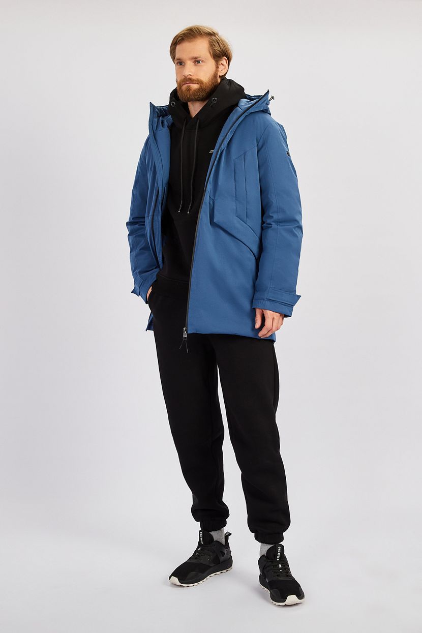 Куртка (Эко пух) (арт. baon B5422504), размер L, цвет синий
