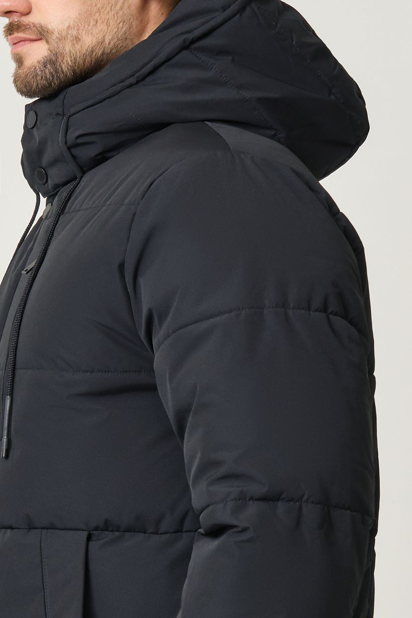 Куртка (Эко пух) (арт. baon B5422510), размер L, цвет черный Куртка (Эко пух) (арт. baon B5422510) - фото 7