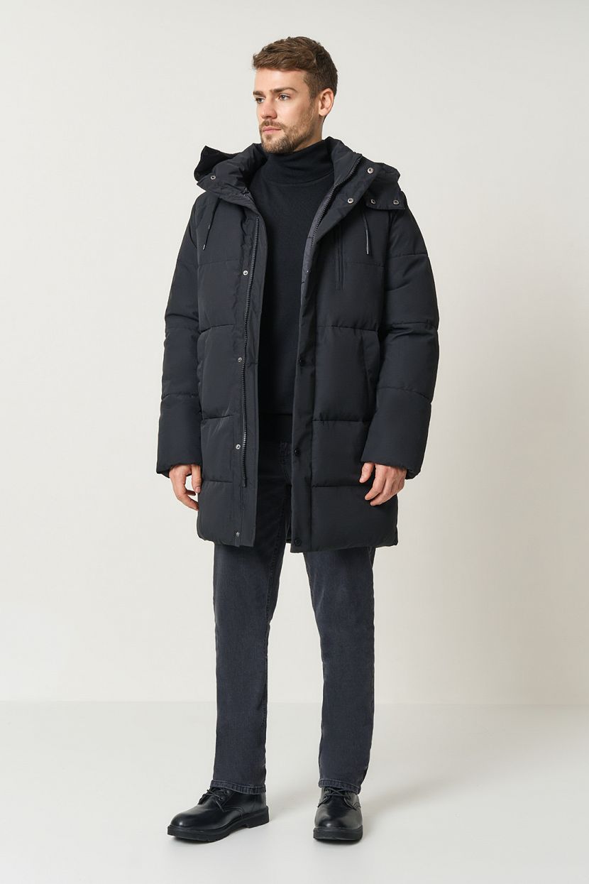 Куртка (Эко пух) (арт. baon B5422510), размер L, цвет черный Куртка (Эко пух) (арт. baon B5422510) - фото 2