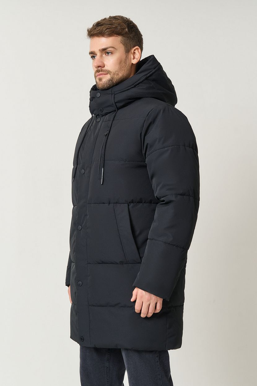 Куртка (Эко пух) (арт. baon B5422510), размер L, цвет черный