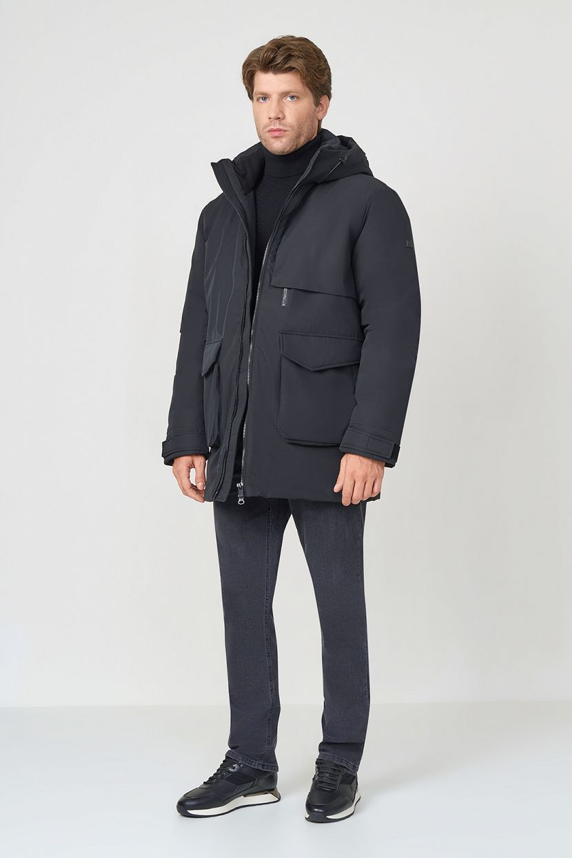 Куртка (Эко пух) (арт. baon B5422511), размер 3XL, цвет черный Куртка (Эко пух) (арт. baon B5422511) - фото 2