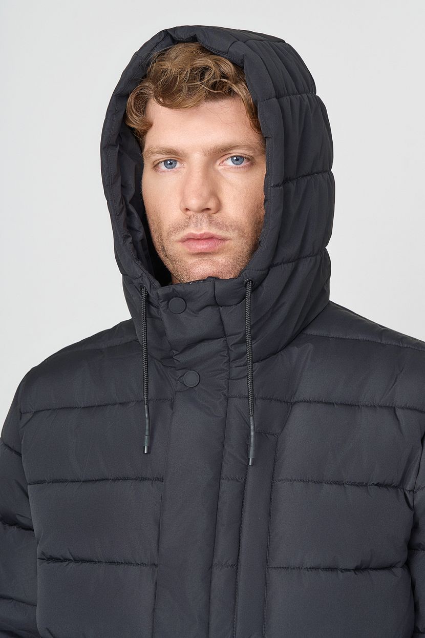 Куртка (Эко пух) (арт. baon B5422512), размер M, цвет черный Куртка (Эко пух) (арт. baon B5422512) - фото 5