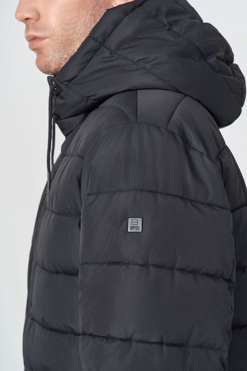 Куртка (Эко пух) (арт. baon B5422512), размер M, цвет черный Куртка (Эко пух) (арт. baon B5422512) - фото 7
