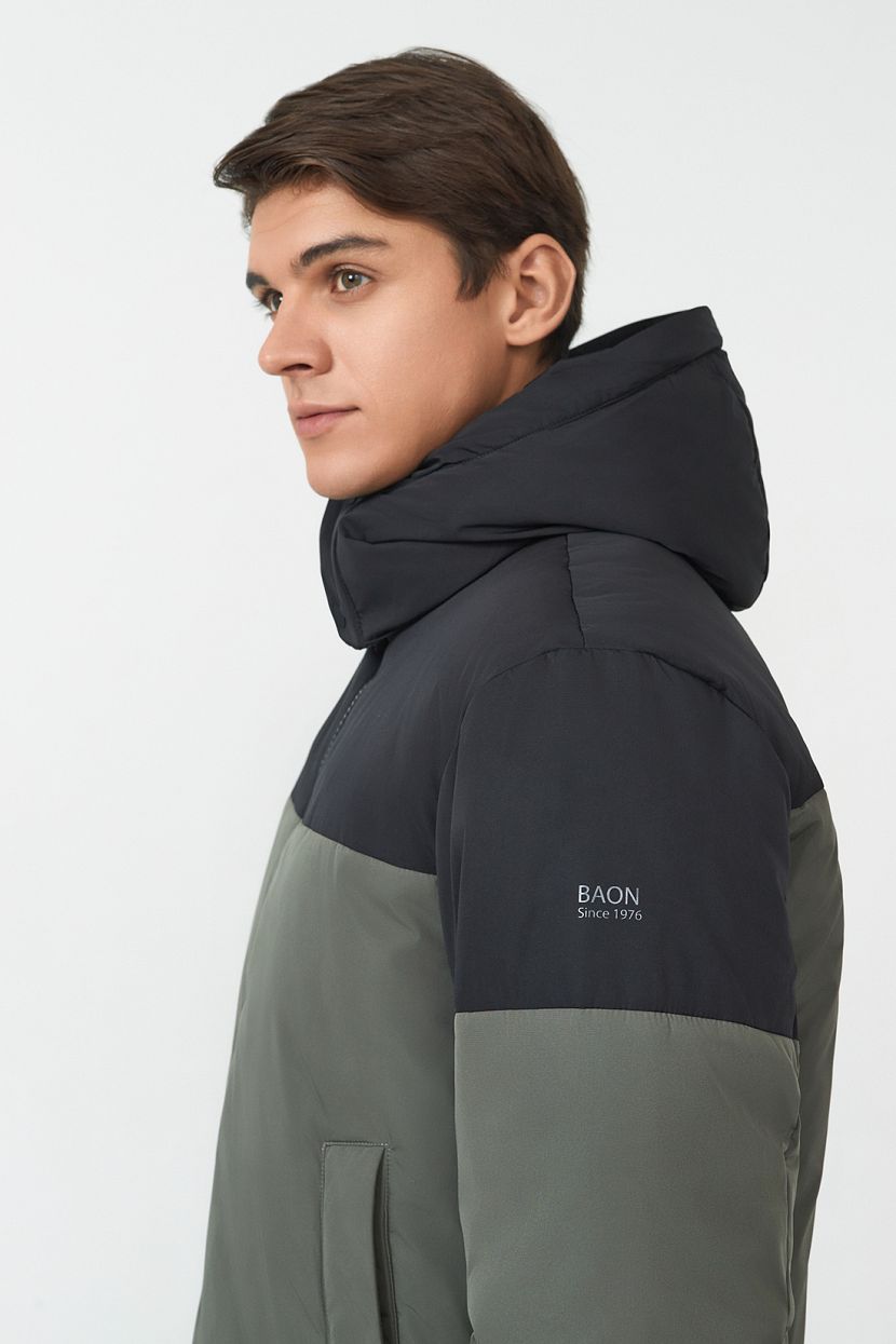 Куртка (Эко пух) (арт. baon B5423501), размер L, цвет черный Куртка (Эко пух) (арт. baon B5423501) - фото 5