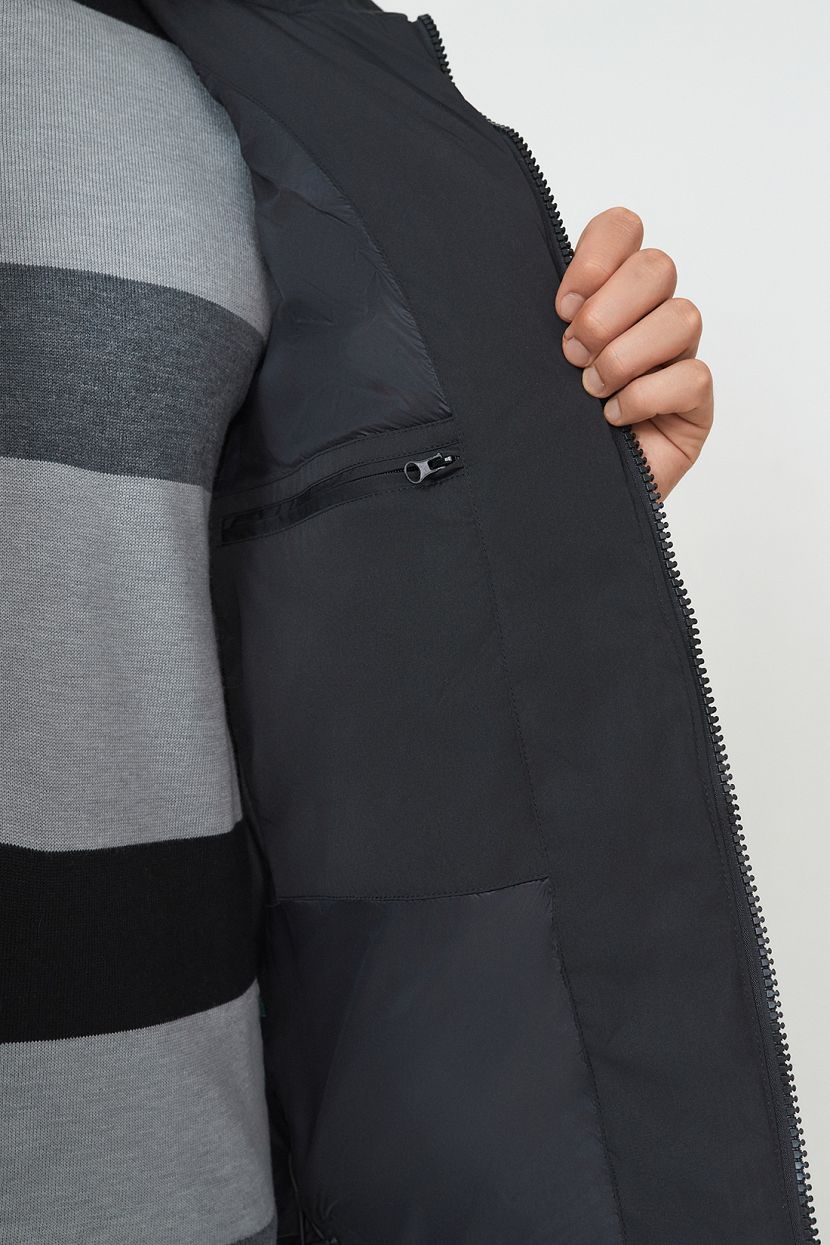 Куртка (Эко пух) (арт. baon B5423501), размер L, цвет черный Куртка (Эко пух) (арт. baon B5423501) - фото 6