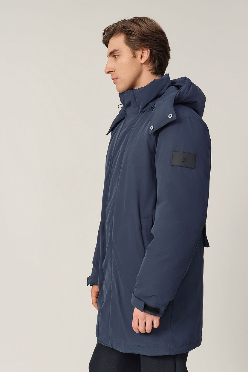 Куртка (Эко пух) (арт. baon B5423504), размер S, цвет синий Куртка (Эко пух) (арт. baon B5423504) - фото 4