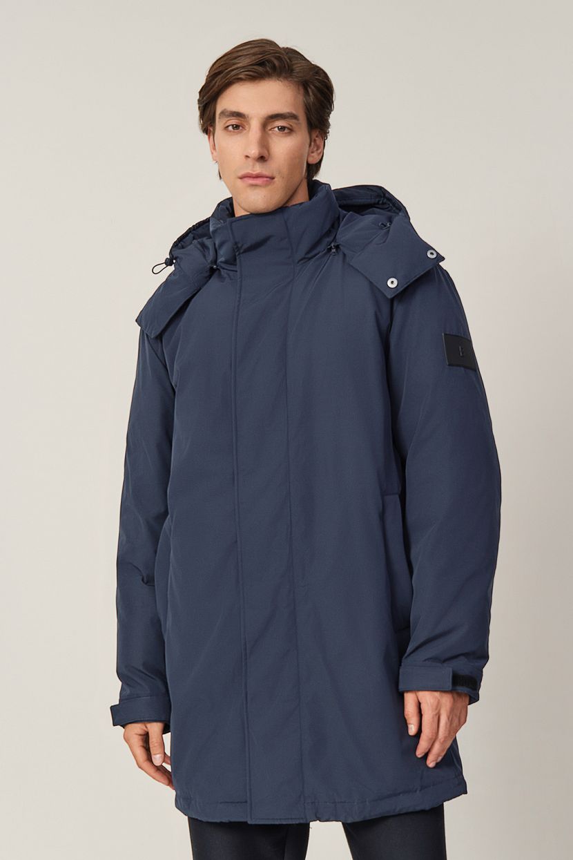 Куртка (Эко пух) (арт. baon B5423504), размер S, цвет синий Куртка (Эко пух) (арт. baon B5423504) - фото 1