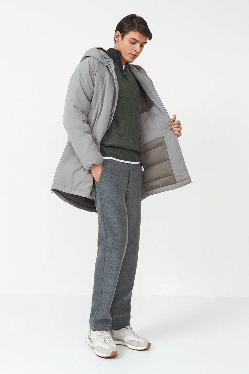 Куртка (Эко пух) (арт. baon B5423505), размер M, цвет серый Куртка (Эко пух) (арт. baon B5423505) - фото 2