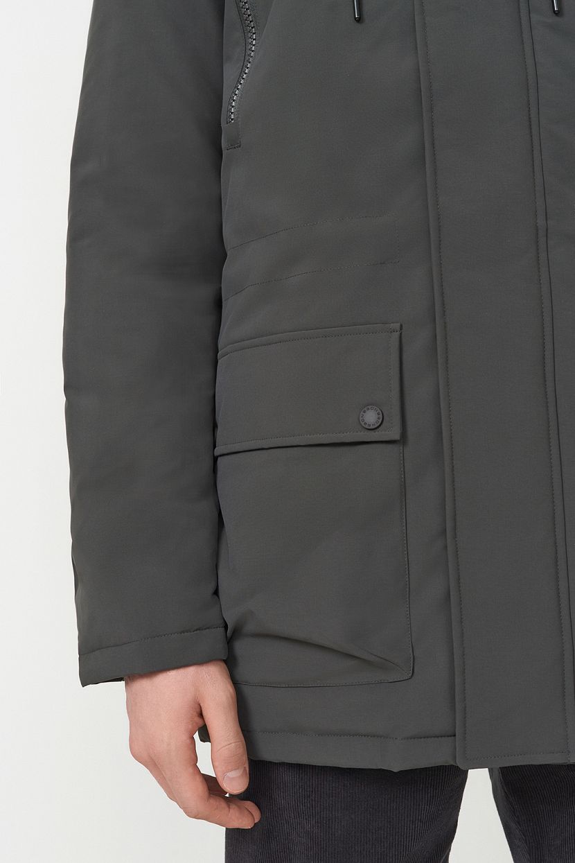 Куртка (Эко пух) (арт. baon B5423506), размер M, цвет зеленый Куртка (Эко пух) (арт. baon B5423506) - фото 6