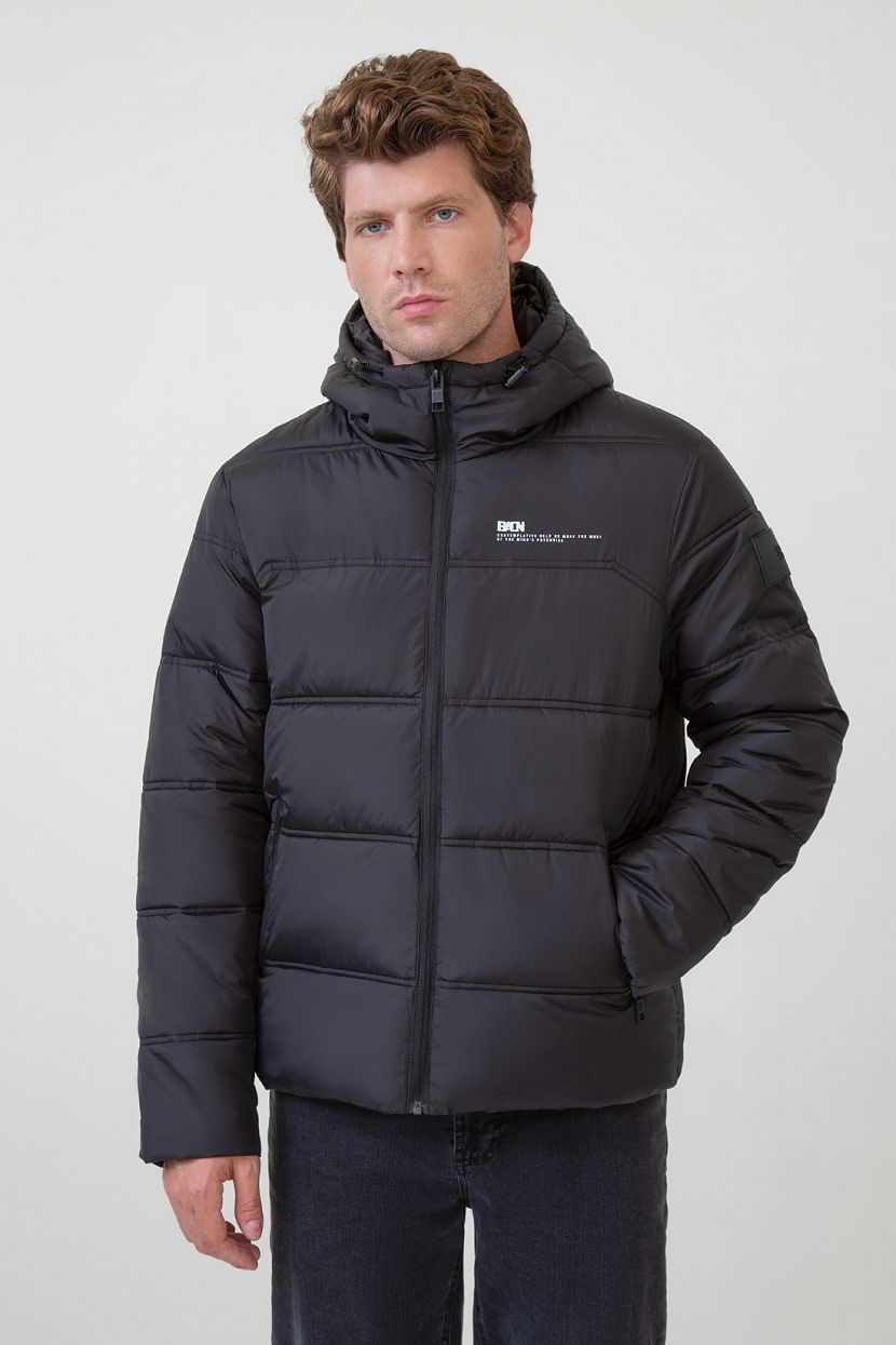 Двухцветная куртка с экопухом (арт. baon B5423512), размер S Двухцветная куртка с экопухом (арт. baon B5423512) - фото 1