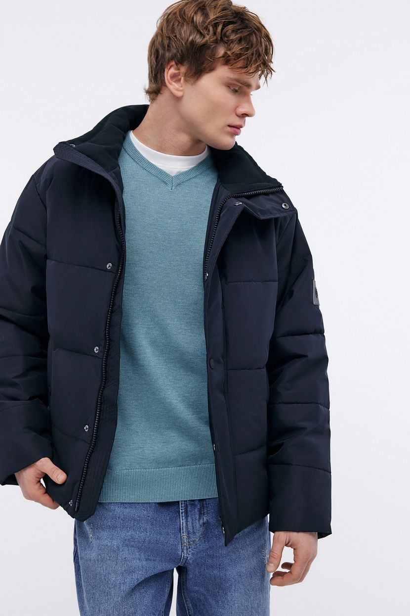 Дутая куртка-оверсайз 3XL черный 8049₽