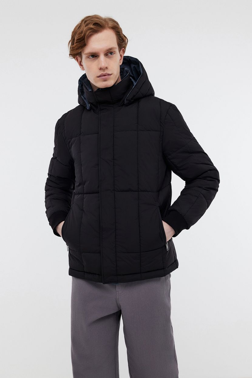 Двухсторонняя куртка с капюшоном на молнии (арт. BAON B5424004), размер 3XL, цвет stormy weather-black Двухсторонняя куртка с капюшоном на молнии (арт. BAON B5424004) - фото 6
