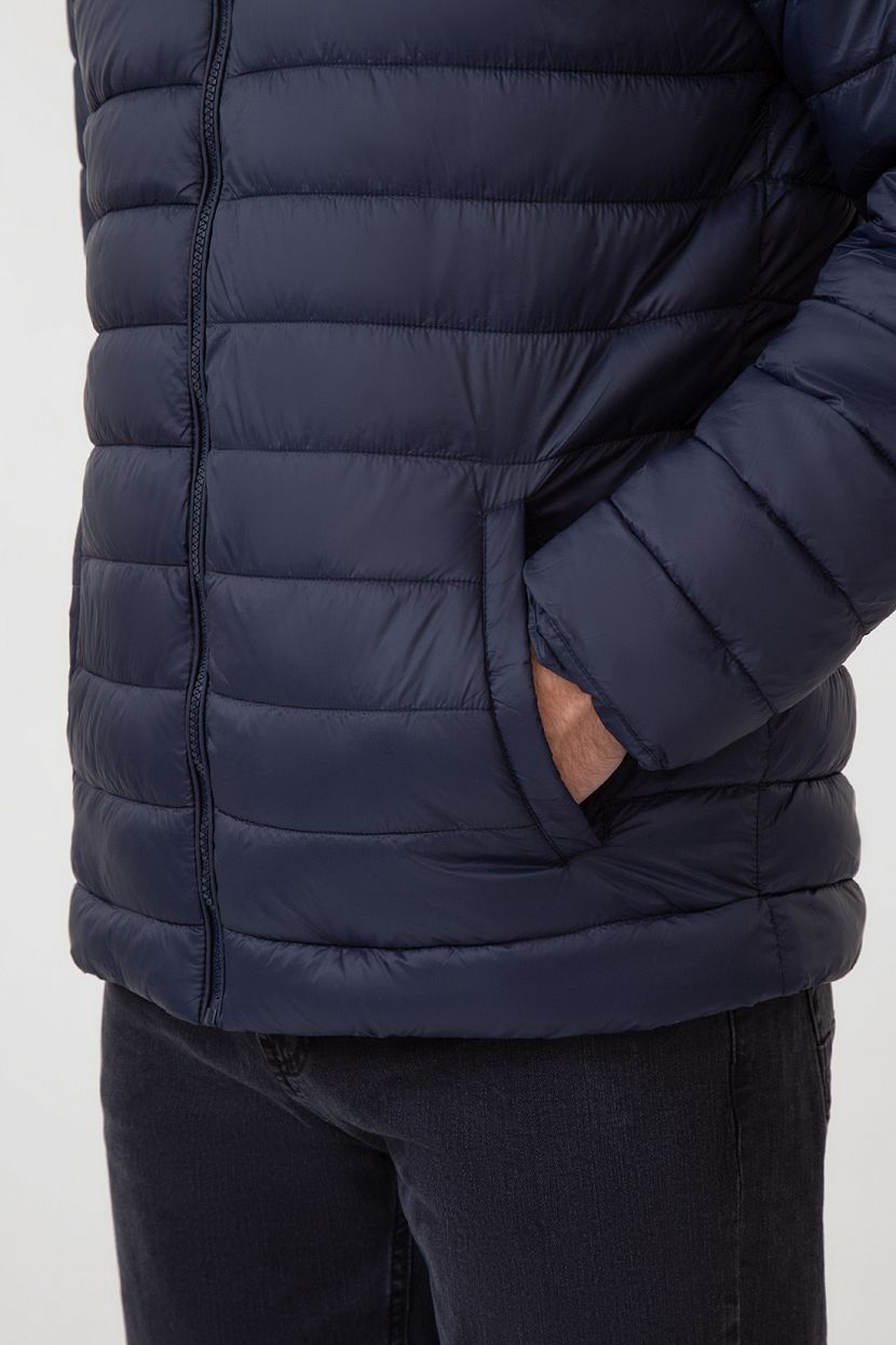 Куртка с горизонтальной стёжкой (арт. BAON B5424005), размер S, цвет синий Куртка с горизонтальной стёжкой (арт. BAON B5424005) - фото 5