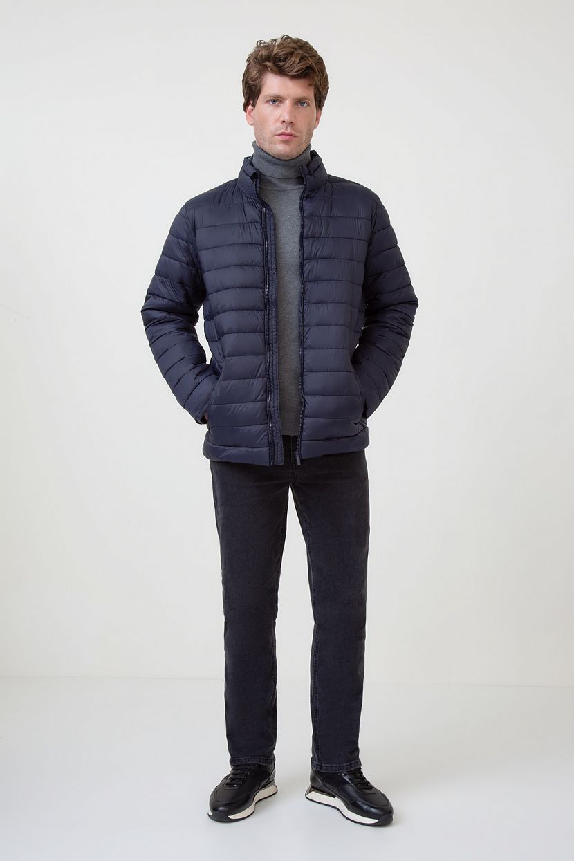 Куртка с горизонтальной стёжкой (арт. BAON B5424005), размер S, цвет синий Куртка с горизонтальной стёжкой (арт. BAON B5424005) - фото 2
