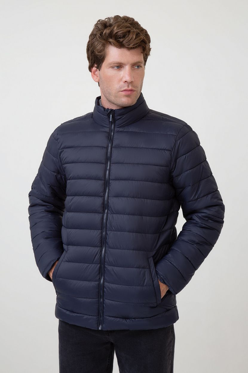 Куртка с горизонтальной стёжкой (арт. BAON B5424005), размер S, цвет синий Куртка с горизонтальной стёжкой (арт. BAON B5424005) - фото 1