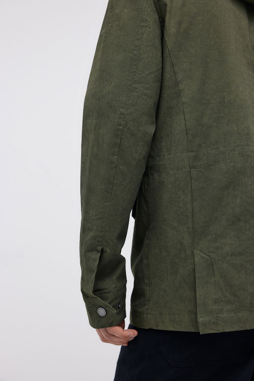 Удлиненная спортивная куртка ветровка (арт. BAON B6024007), размер 3XL, цвет зеленый Удлиненная спортивная куртка ветровка (арт. BAON B6024007) - фото 6