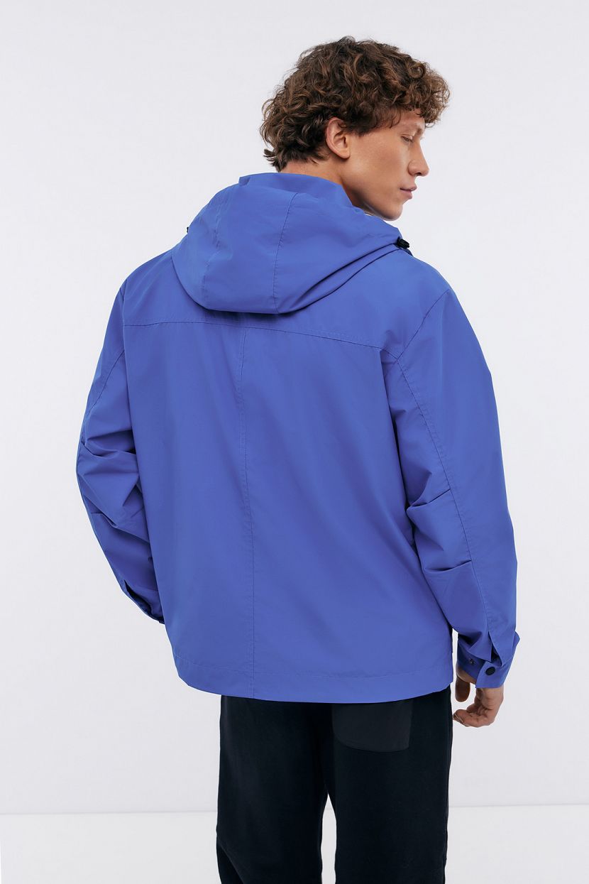 Ветровка-куртка мужская свободного кроя   (арт. BAON B6024013), размер L, цвет синий Ветровка-куртка мужская свободного кроя   (арт. BAON B6024013) - фото 3