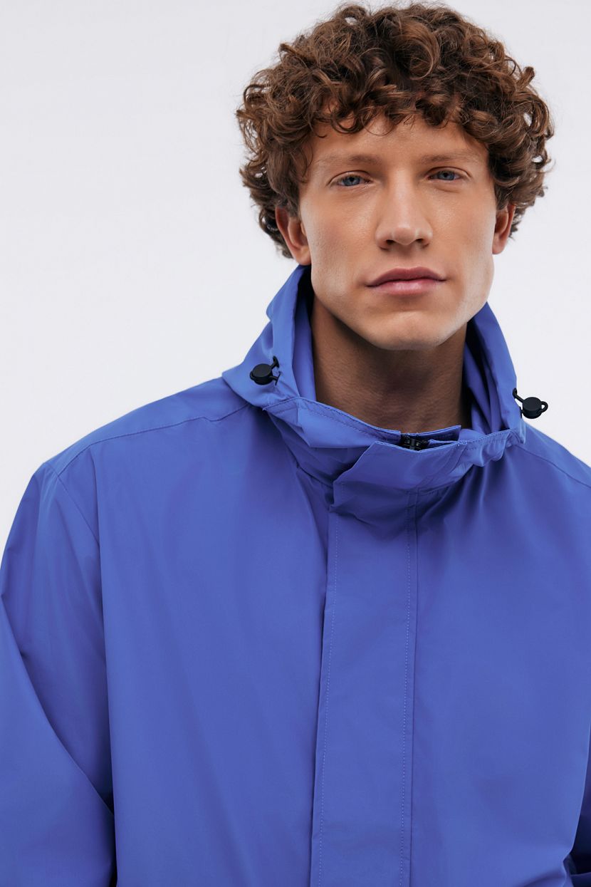 Ветровка-куртка мужская свободного кроя   (арт. BAON B6024013), размер L, цвет синий Ветровка-куртка мужская свободного кроя   (арт. BAON B6024013) - фото 4