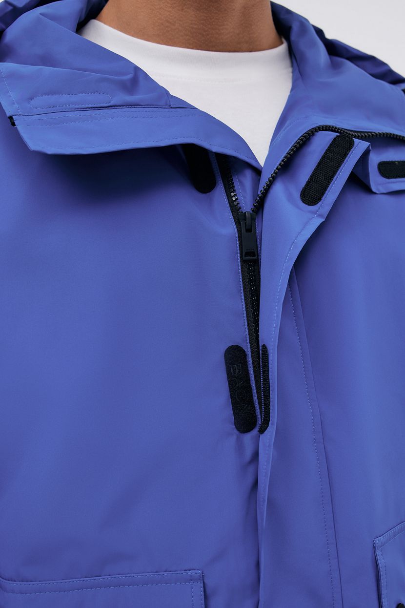 Ветровка-куртка мужская свободного кроя   (арт. BAON B6024013), размер L, цвет синий Ветровка-куртка мужская свободного кроя   (арт. BAON B6024013) - фото 5