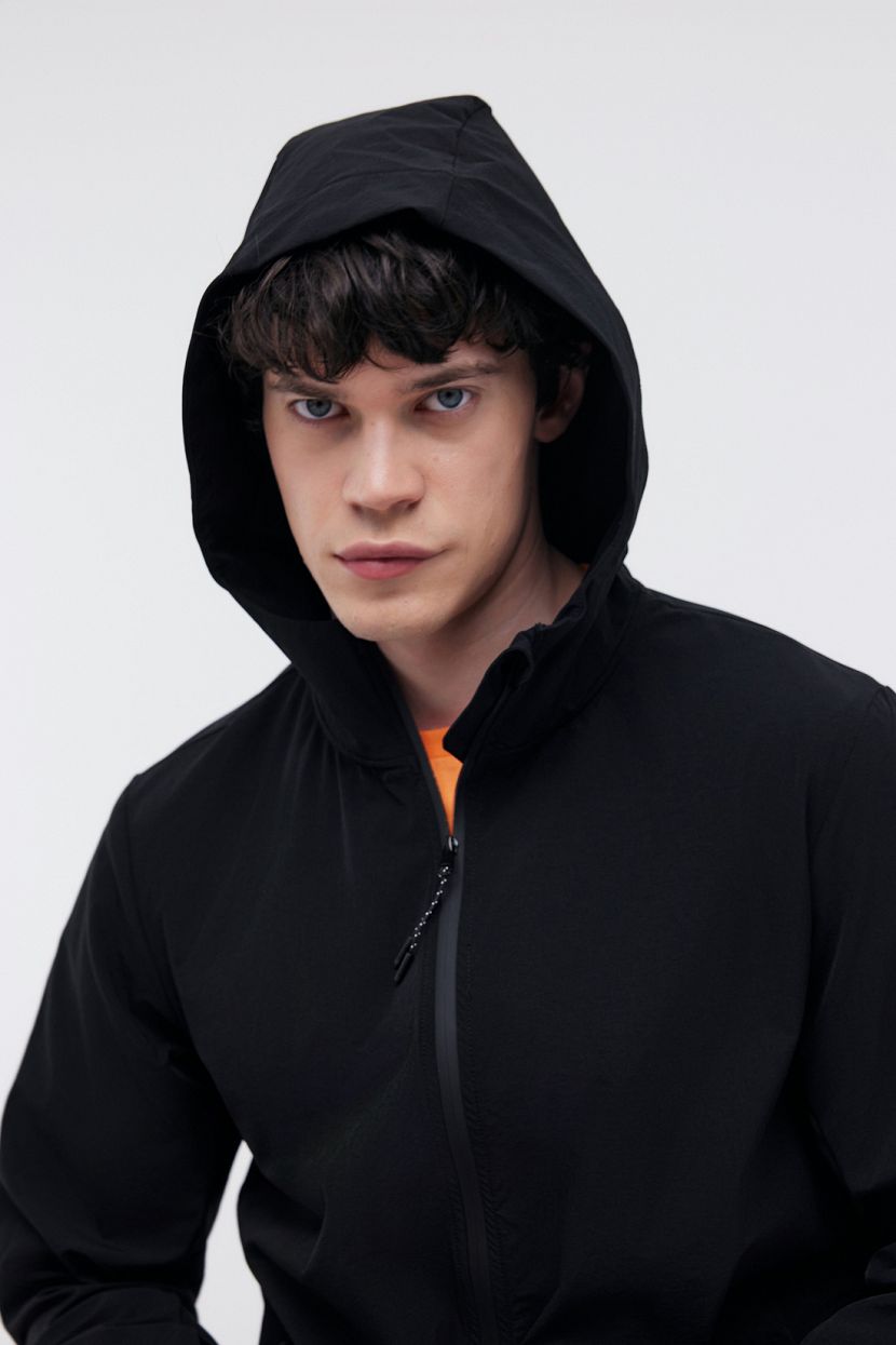 Куртка ветровка для активного отдыха (арт. BAON B6024020), размер M, цвет черный Куртка ветровка для активного отдыха (арт. BAON B6024020) - фото 4