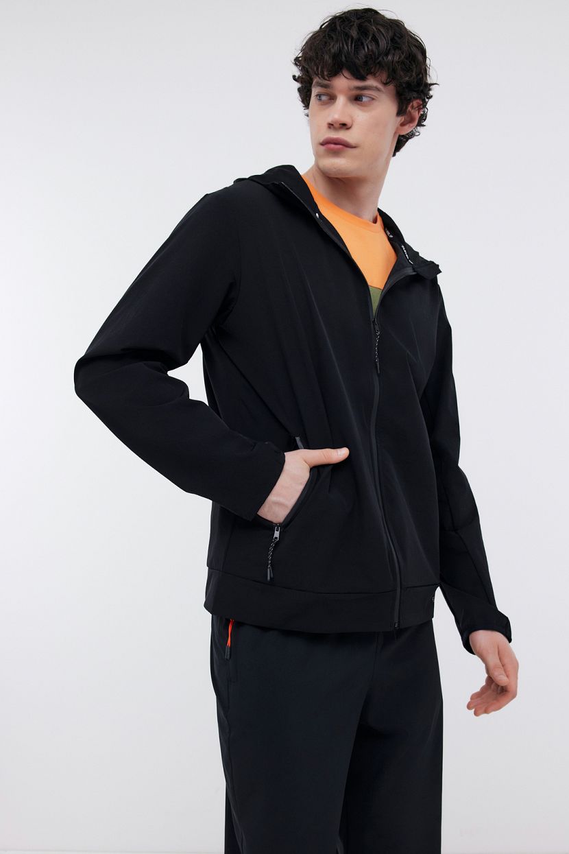 Куртка ветровка для активного отдыха (арт. BAON B6024020), размер M, цвет черный Куртка ветровка для активного отдыха (арт. BAON B6024020) - фото 1