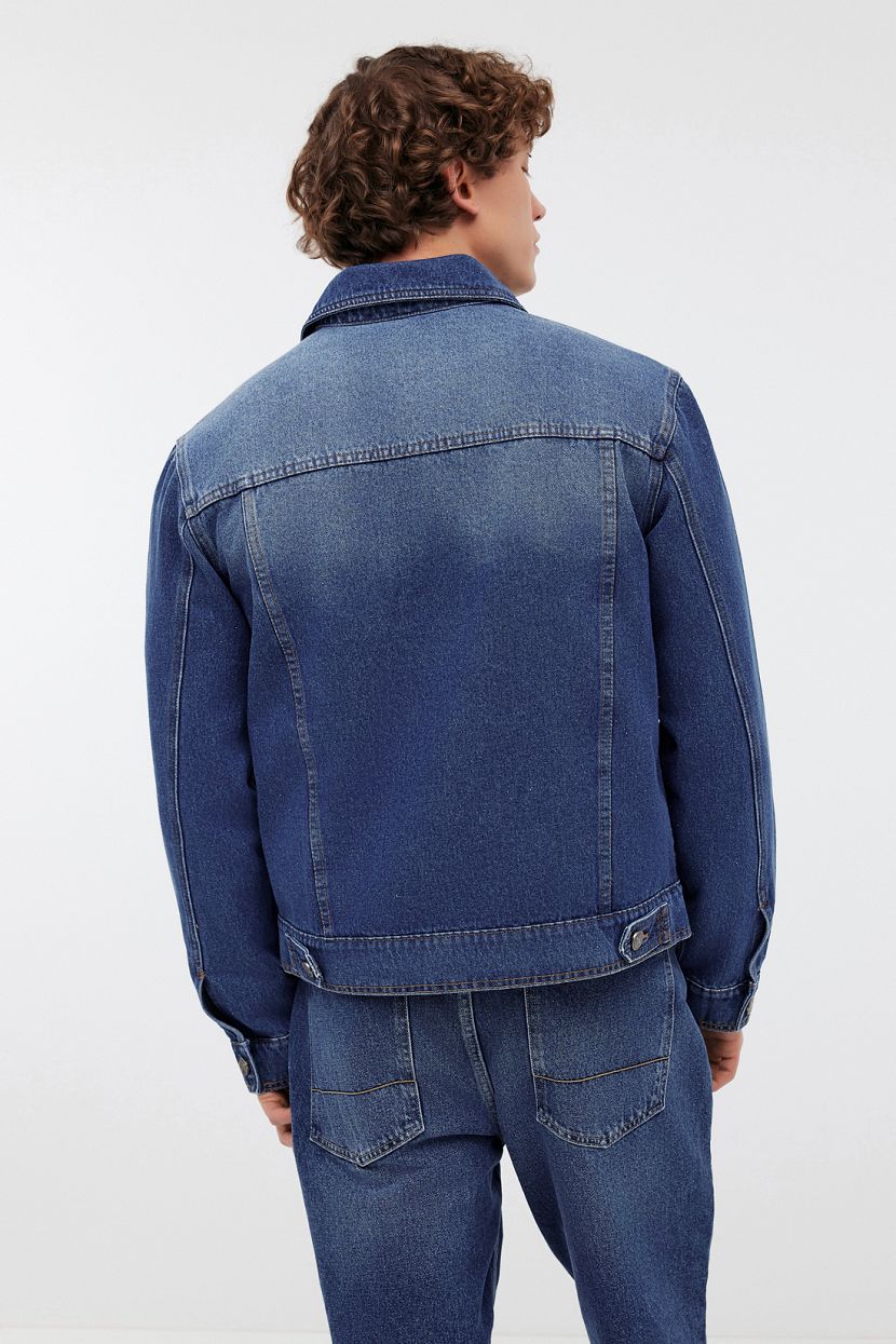 Джинсовая куртка  (арт. BAON B6024025), размер S, цвет синий Джинсовая куртка  (арт. BAON B6024025) - фото 3