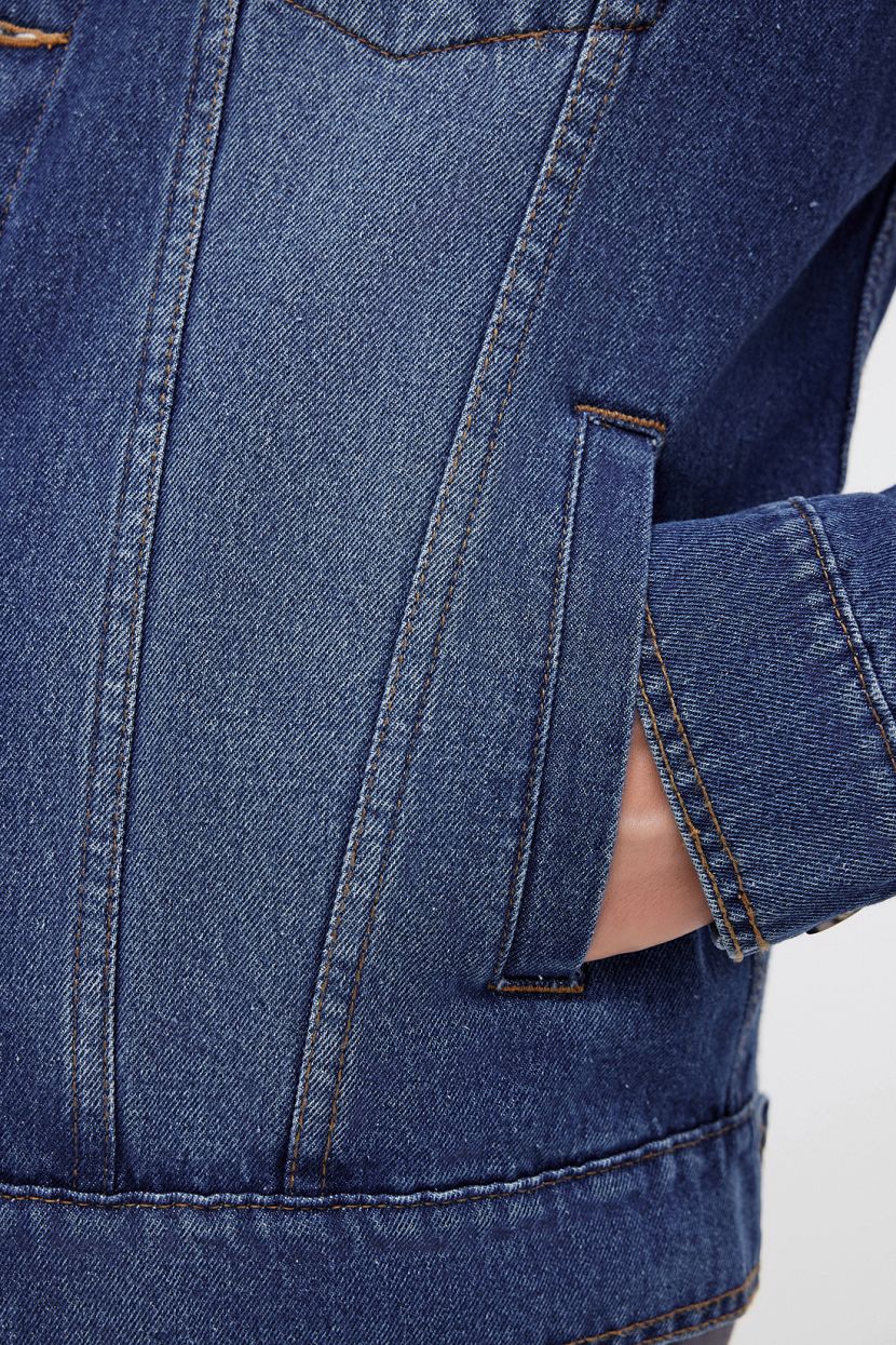 Джинсовая куртка  (арт. BAON B6024025), размер S, цвет синий Джинсовая куртка  (арт. BAON B6024025) - фото 5