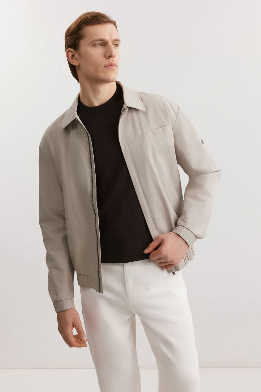 Ветровка-рубашка из ткани с содержанием хлопка бежевый 14999₽