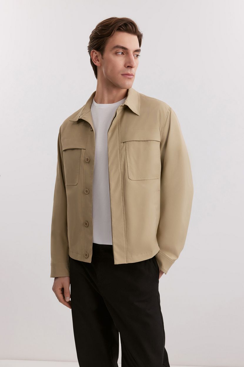 Ветровка без капюшона 3XL бежевый 14999₽