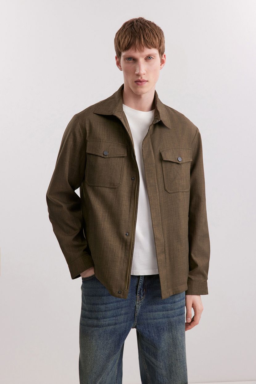 Ветровка-рубашка без капюшона