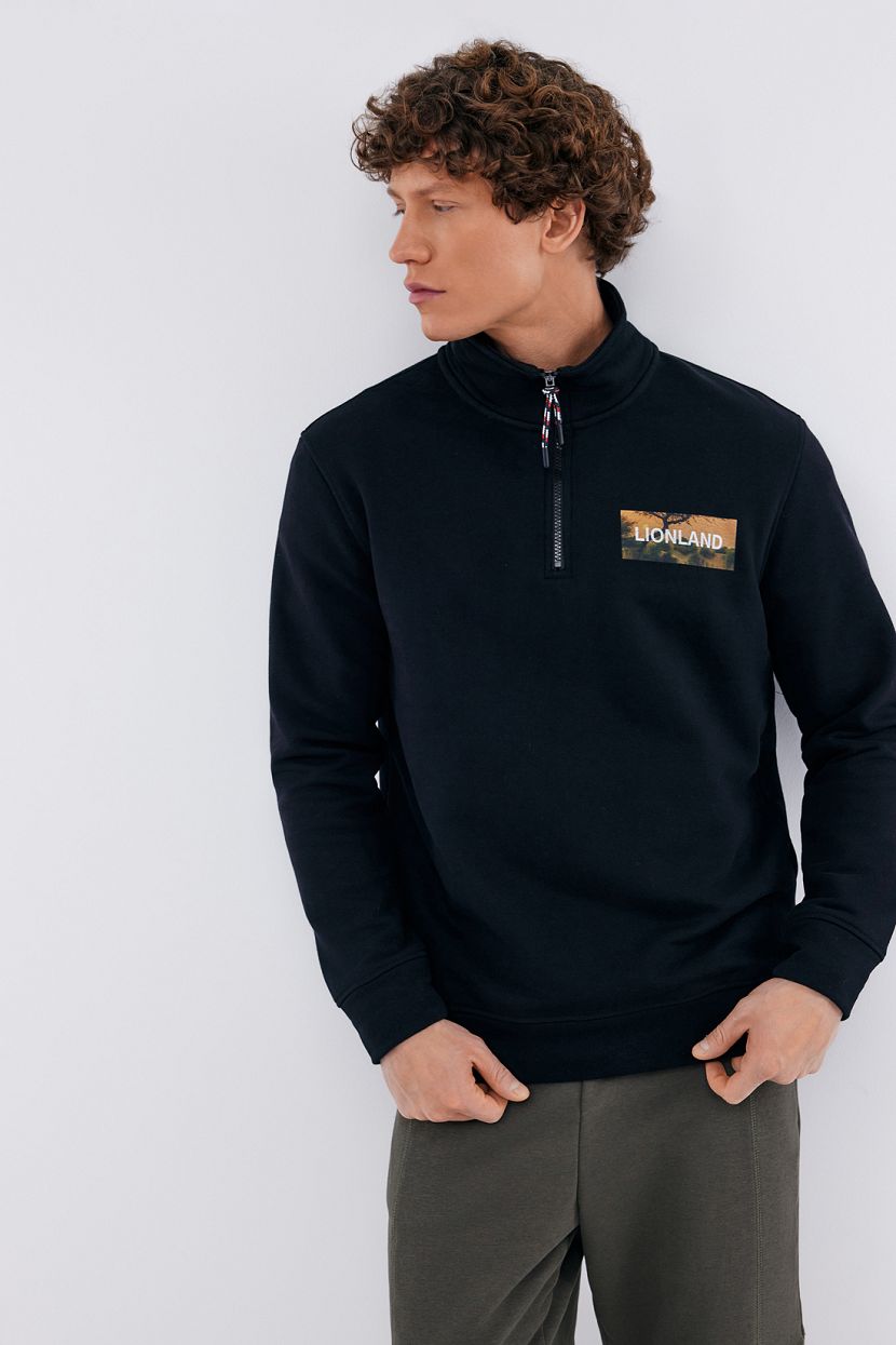 Толстовка из футера с фотопринтом