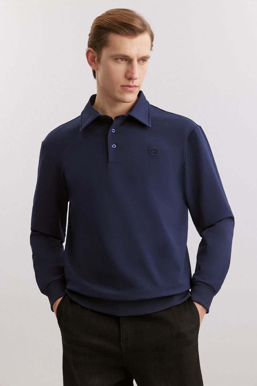 Толстовка из хлопкового футера