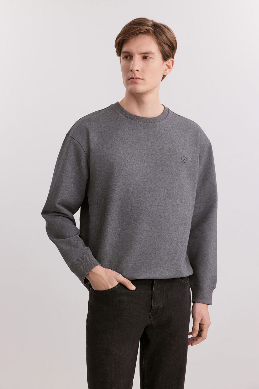 Толстовка из футерного полотна, 3XL, серый