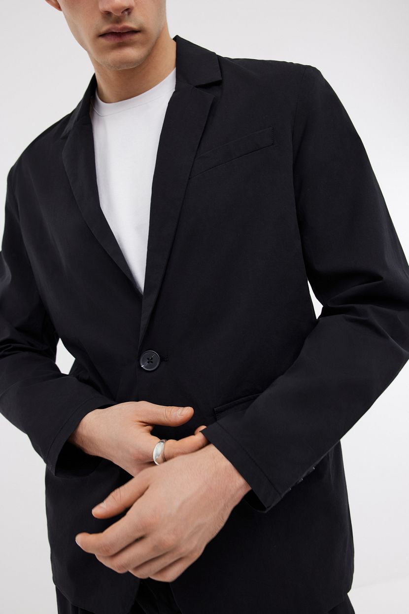 Однобортный пиджак с подкладкой на пуговицах  (арт. BAON B6224003), размер S, цвет черный Однобортный пиджак с подкладкой на пуговицах  (арт. BAON B6224003) - фото 5