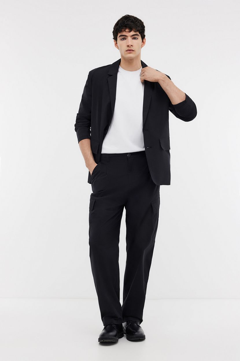 Однобортный пиджак с подкладкой на пуговицах  (арт. BAON B6224003), размер S, цвет черный Однобортный пиджак с подкладкой на пуговицах  (арт. BAON B6224003) - фото 2