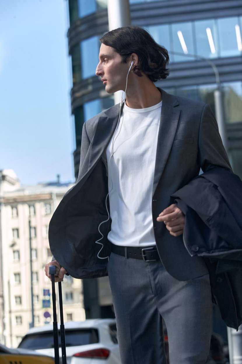 Пиджак из костюмной поливискозной ткани 5999₽