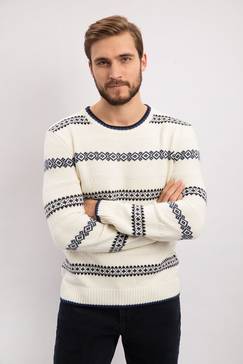 Джемпер, XXL, белый мужской свитер новинка 2021 зимний бархатный сохраняющий тепло мужской свитер вязаный пуловер в стиле пэчворк хлопковый в корейском стиле