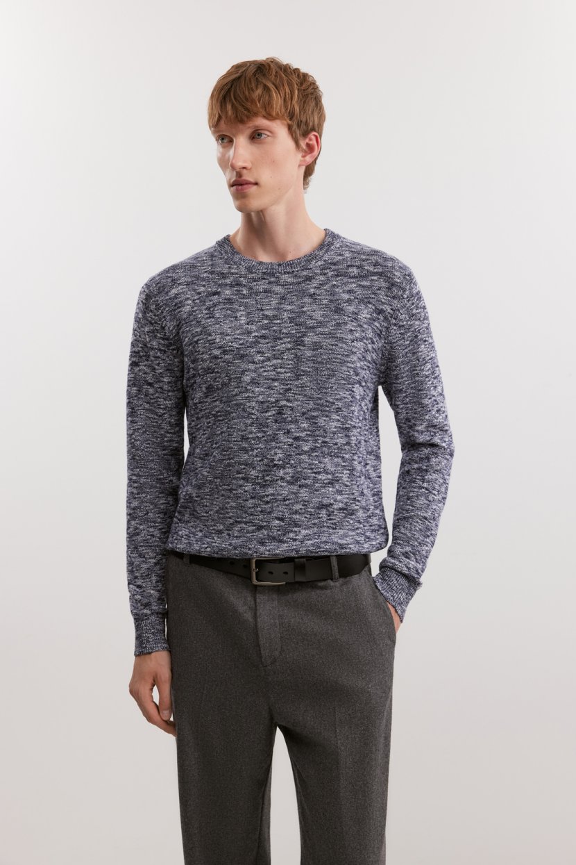 Джемпер с эффектом букле 3XL синий 3799₽