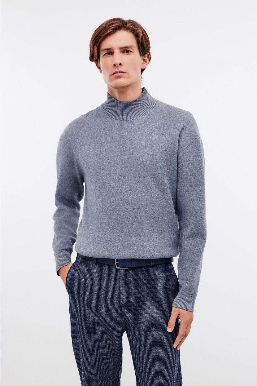 Джемпер из смесовой вискозной пряжи