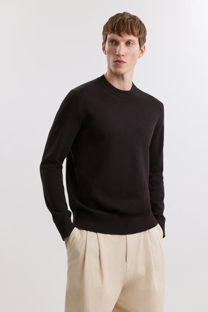 Джемпер из льна и хлопка