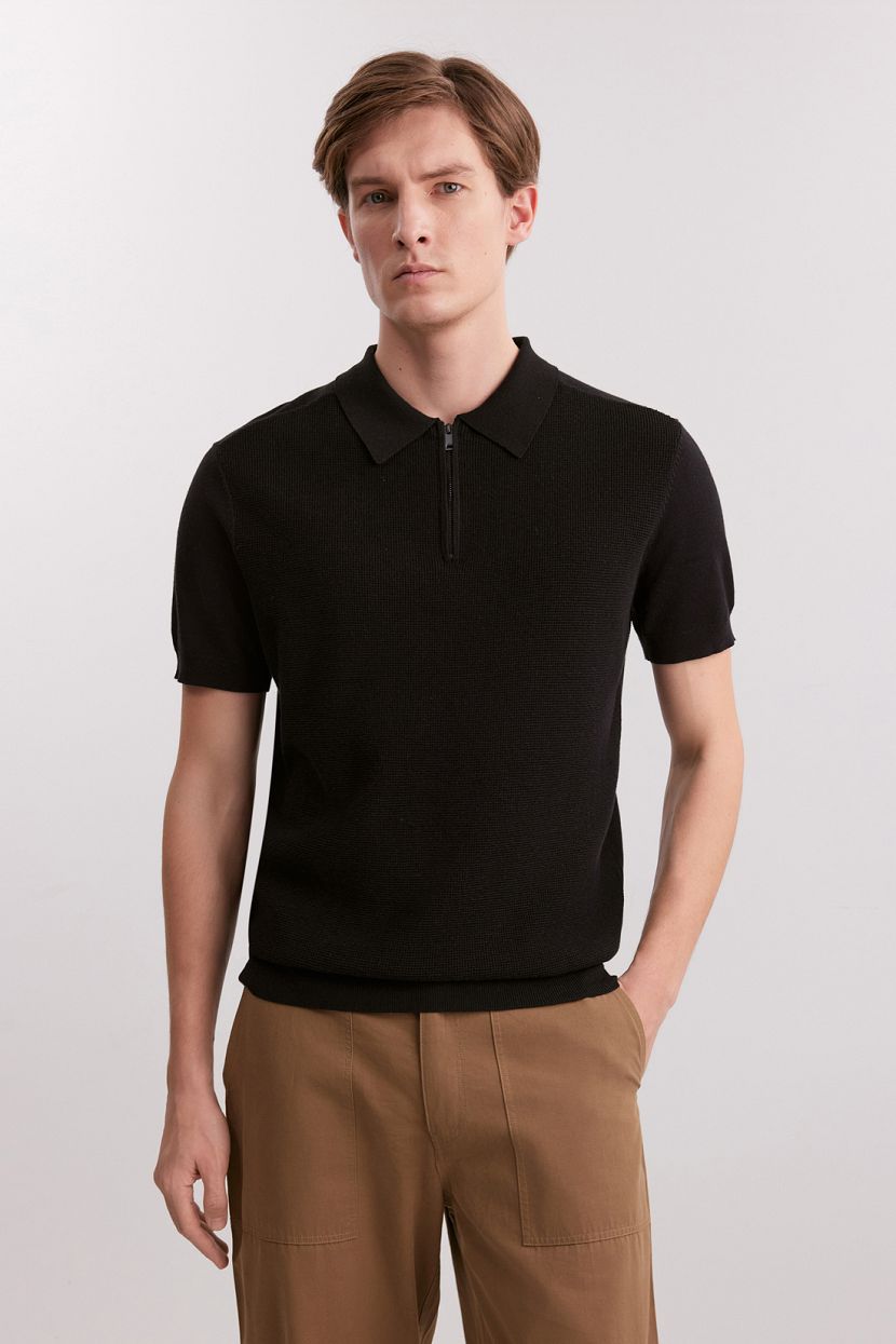 Джемпер из вискозы и хлопка L черный 3382₽