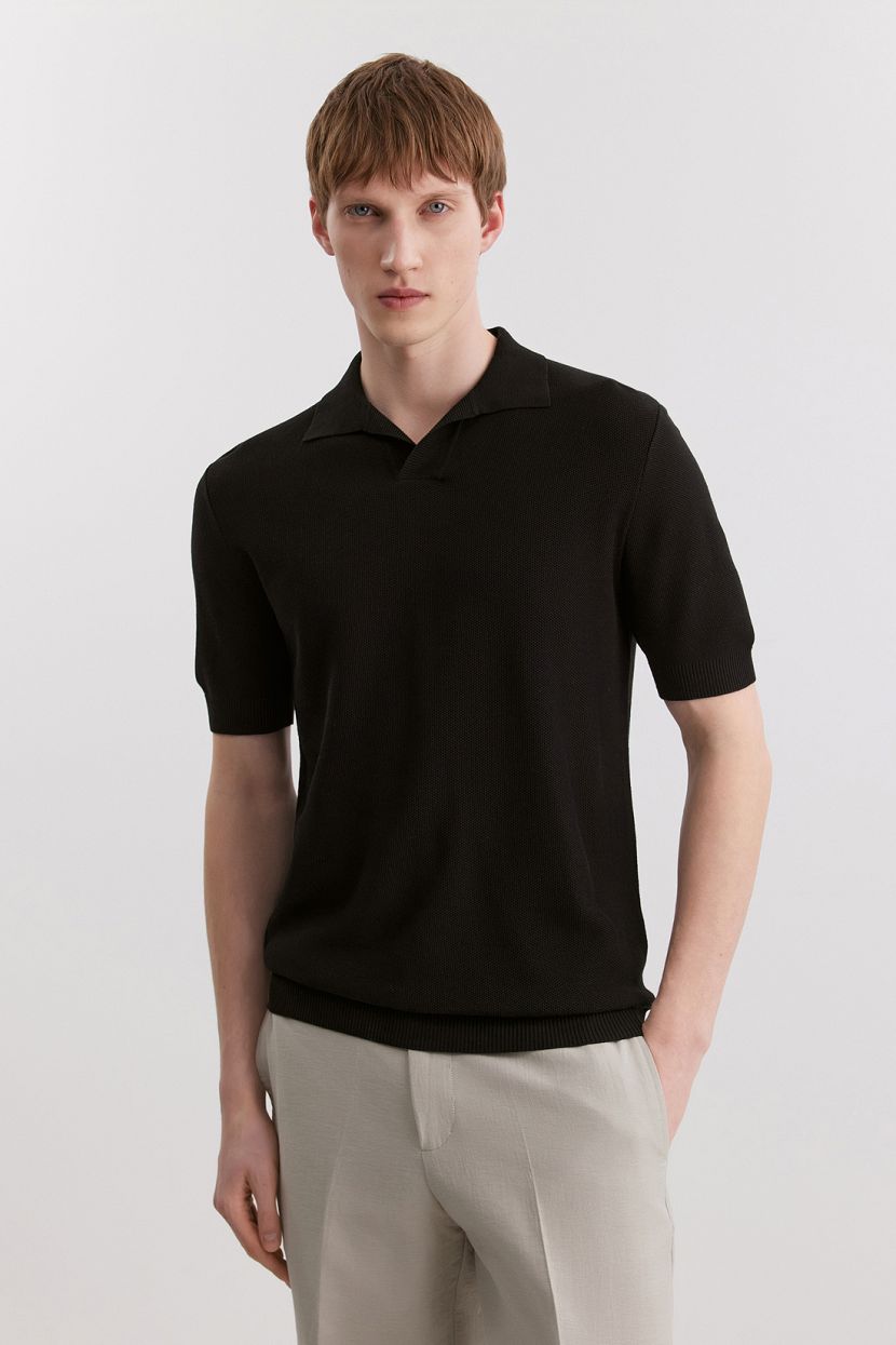 Джемпер из смесовой пряжи 3XL черный 5599₽