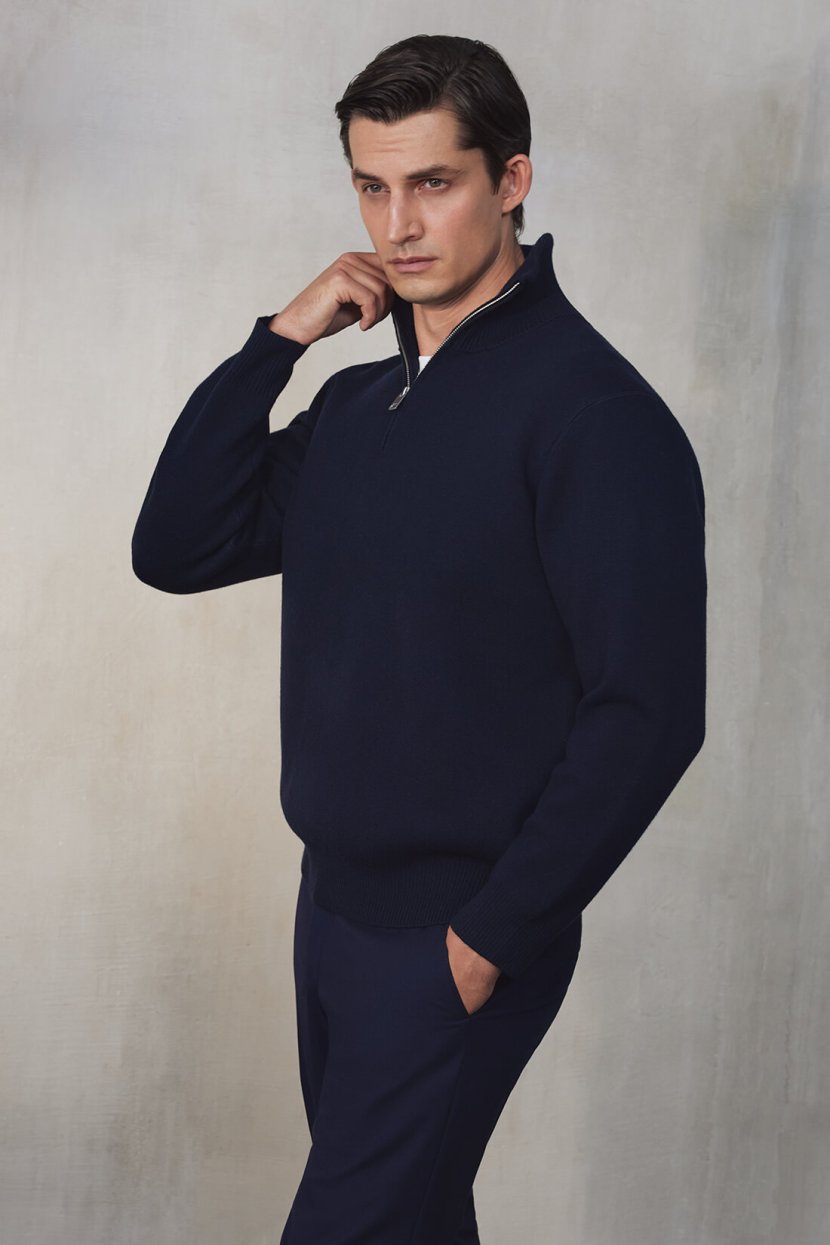 Базовый джемпер с высоким воротником на молнии 6999₽