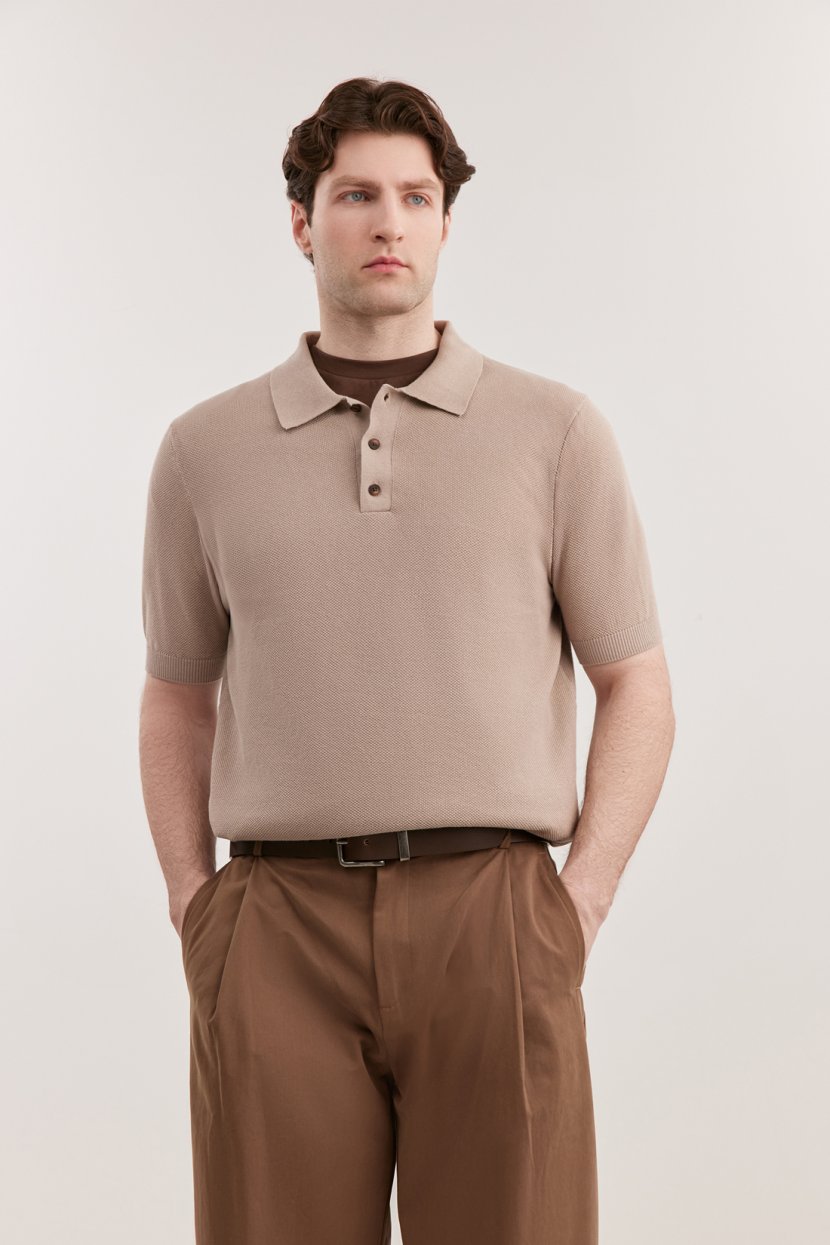 Мужской джемпер-поло из хлопка пике 5599₽