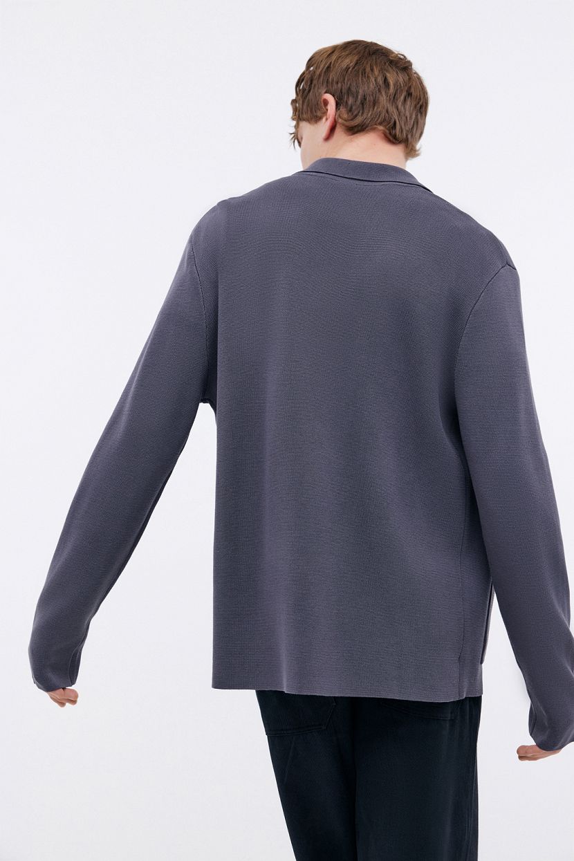 Кардиган в пиджачном дизайне (арт. BAON B6424001), размер 3XL, цвет серый Кардиган в пиджачном дизайне (арт. BAON B6424001) - фото 3