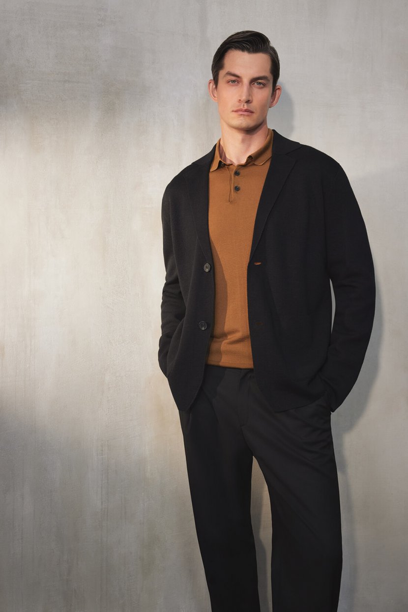 Кардиган из смесовой пряжи с шерстью 6599₽