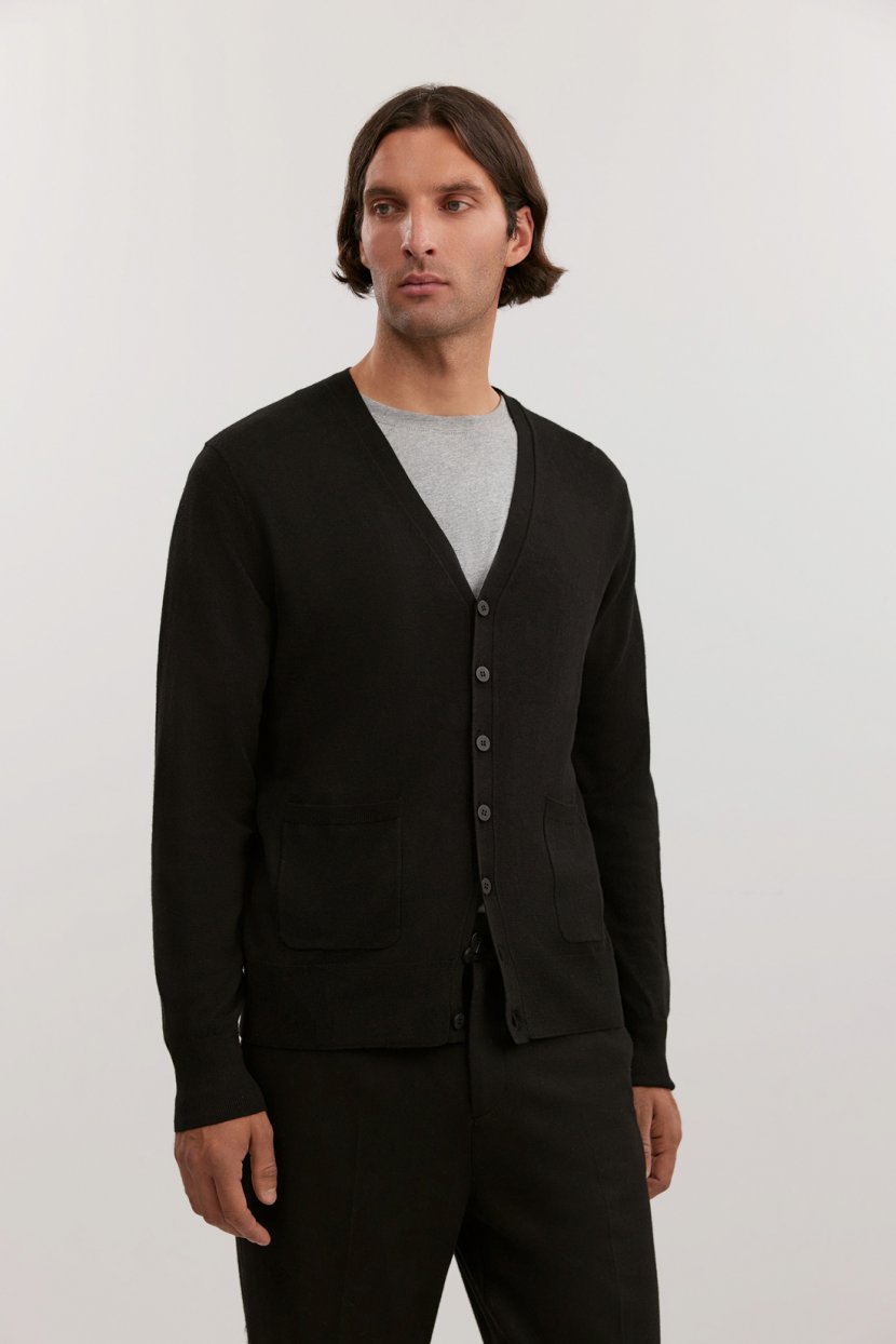 Кардиган из смесовой пряжи с шерстью