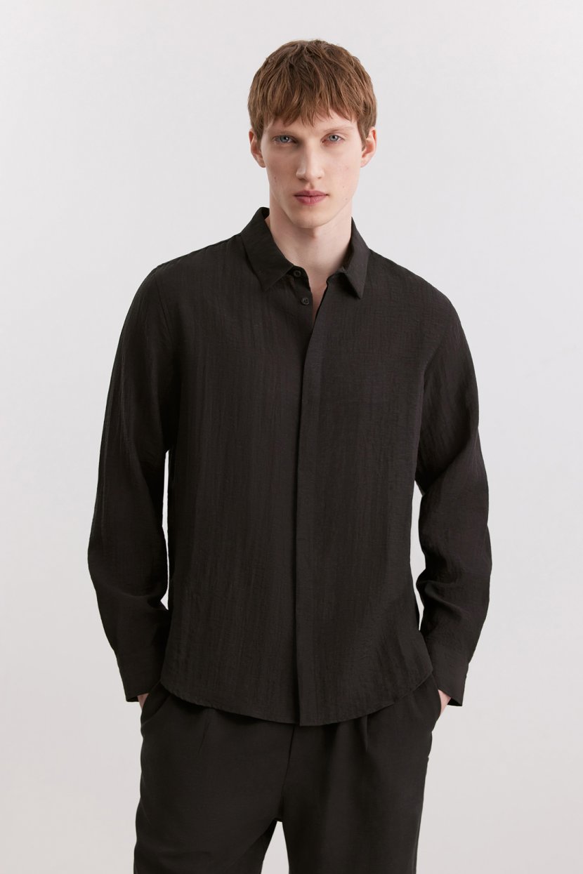 Рубашка из смесовой вискозной ткани