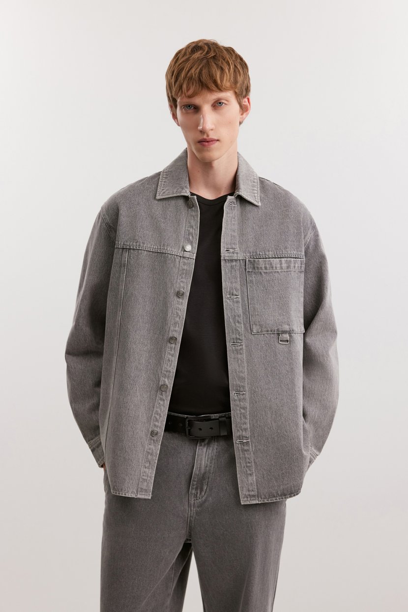 Рубашка из денима из хлопка 5599₽